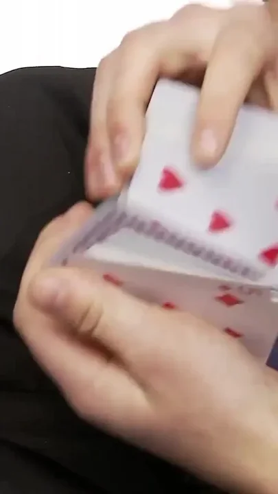 Guy Wins a Game of Strip Poker and Fucks a Busty Brunette MILF