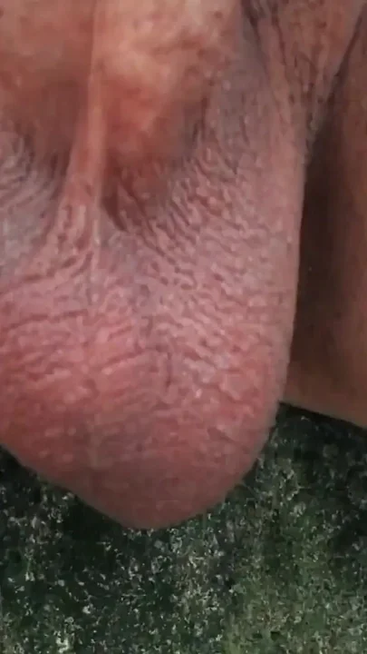 Twink Balls Outdoor in Cold Weather - Close up Balls and Soft Cock