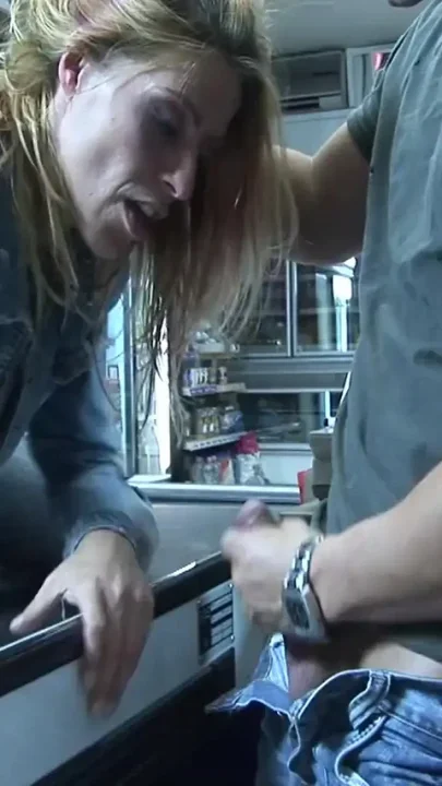 Fucking milf in a supermarket