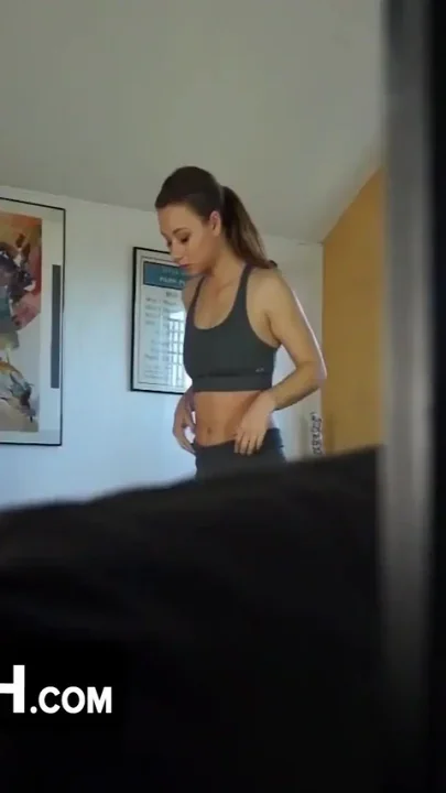 Dadcrush - Watching Stepdad Whips Out His Huge Cock While Watching His Cute