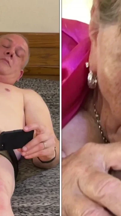 Granny Carmen Mature Cock Sucker In Fuscia Lingerie 5525CAMS25M Clip 1