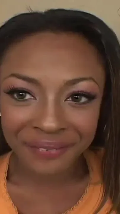 Ebony babe gets tight ass torn apart by a monster cock then eats cum