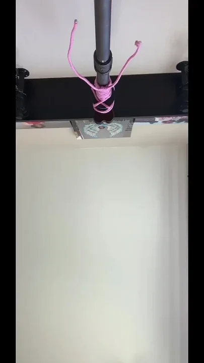 Sissy Maid with Her Serving Tray Riding Her Dildo Stand