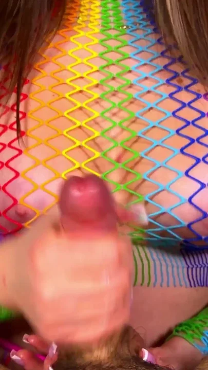 My Gf Loves Handjob with French Nails and to Excite Me with Her Perfect Tits POV 4K Clip 1