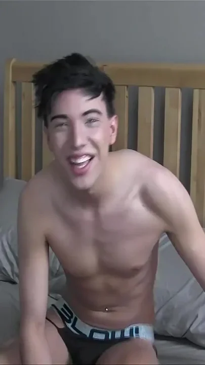 Squirting cum all over him