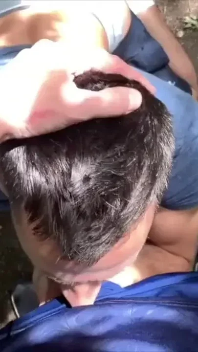 French slut fucked bareback by straight in cruising forest outdoor