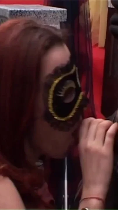Fantastic Masked Teen Gives Blowjob to Big Amateur Cock That Cums on Her Small Tits