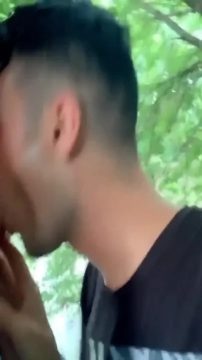 Rainy Day Outdoor Blowjob and Cum Eating