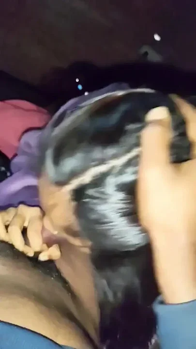 The girl from the neighborhood came to my house and I made her suck my penis Clip 1