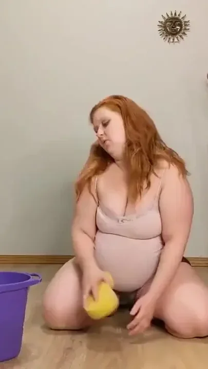 Erotic Sponge Scrubbing