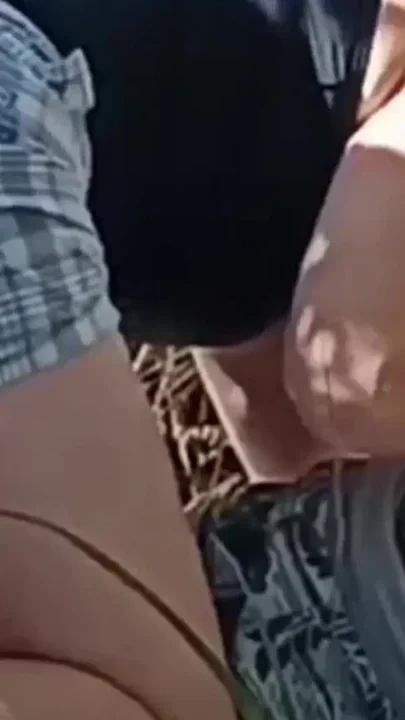 Redhead caught giving blowjob in public Clip 2