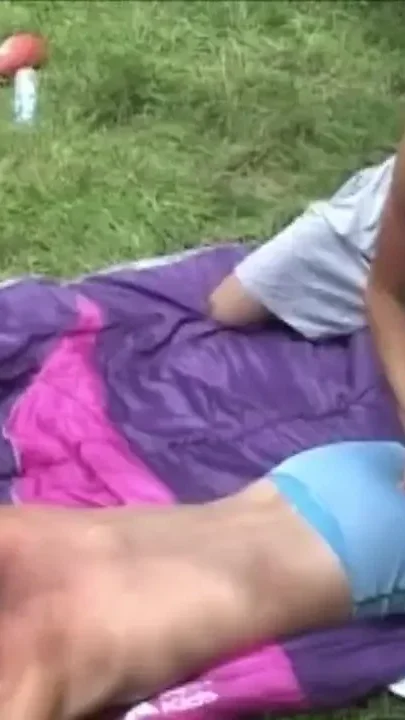Sexy hot twinks fucking barebakc outdoor