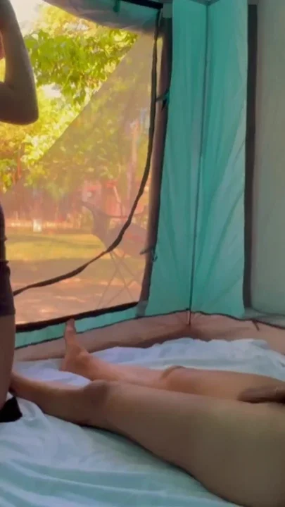 We were almost caught having sex in a tent Vlog Clip 2