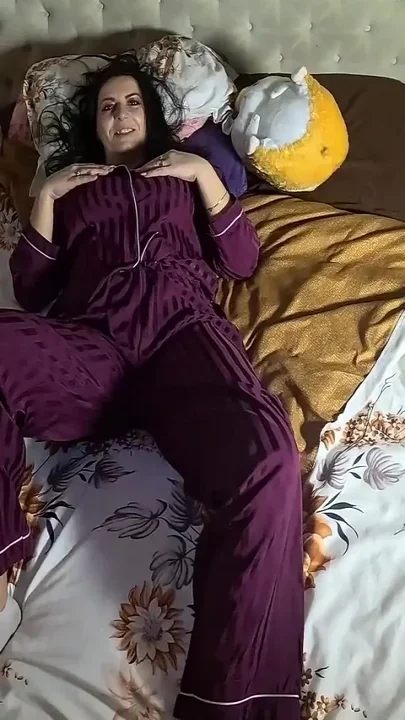 Breath Holding in Satin Pajamas - Puffy Cheeks Red Face & Intense Struggle