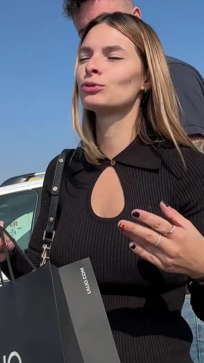 Very Pussy Blonde Sucks Cock in Mall Parking Lot to Get a Designer Bag