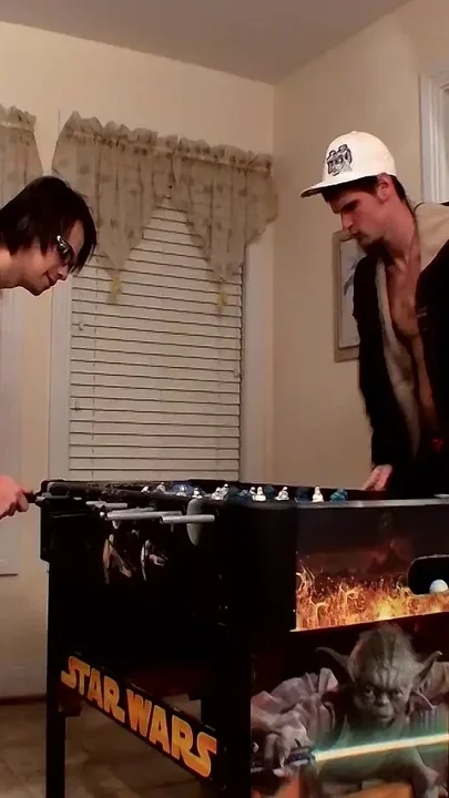 Horny Boys Play Strip Fussball