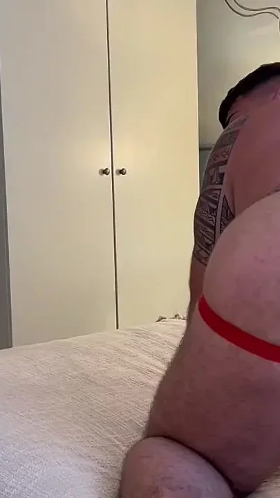 Hairy Bear Deepthroats Eats Ass Raw and Breeds Beefy Tattooed Bottom