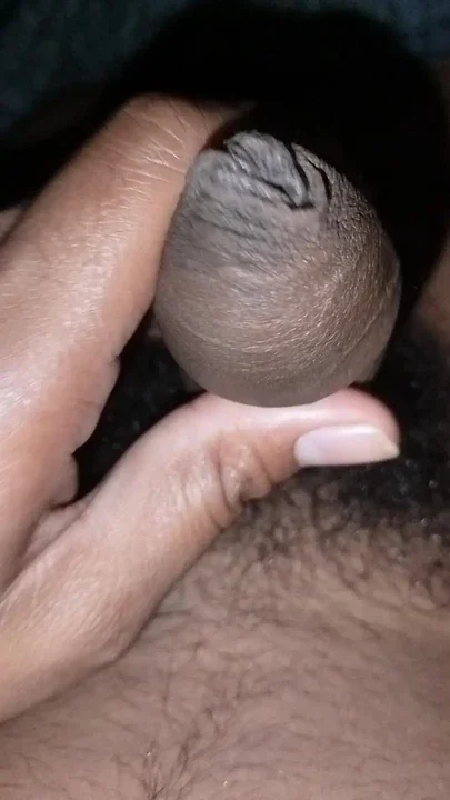 Again Today I am Masturbating again My Uncut Black Hairy Cock