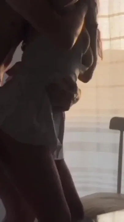 Fucking her stepdaughter under her sexy white dress and high boots Clip 3