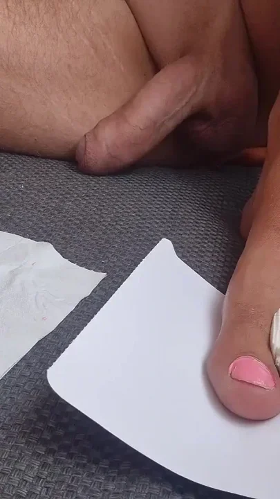 I'm Polishing My Feet and Finger Nails in Pink