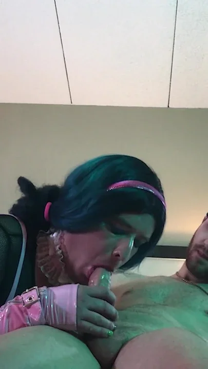 Hot Trans Woman in Chastity Fucked and Sucking - Compilation 13
