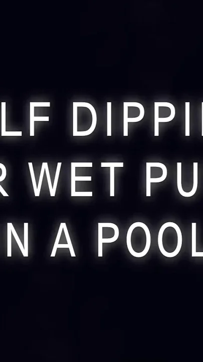 MILF Dipping Her Wet Pussy in a Pool
