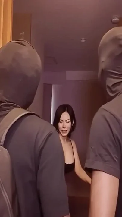 Hot Japanese MILF Creampied by 2 BBC Ninja Bulls