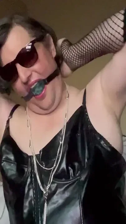 Pathetic Cross Dressing Sissy Slut Trisha Trash Fills Her Ass with Butt Plug and