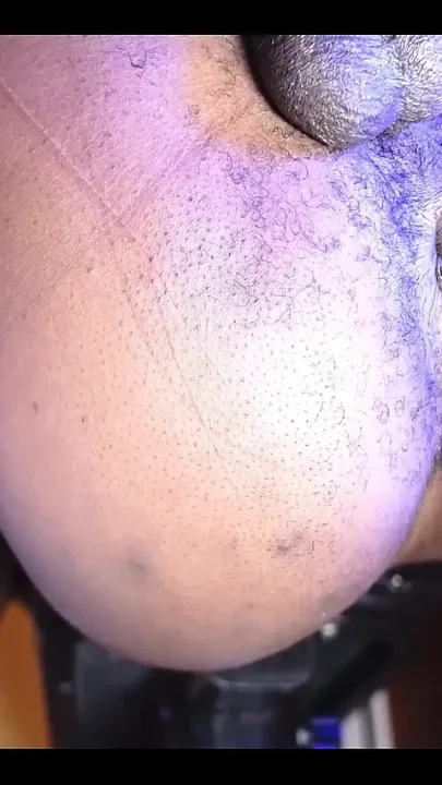 Close up Black Ass and Balls