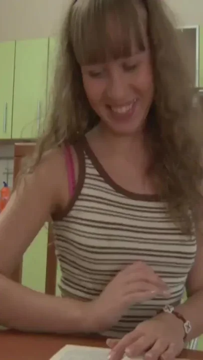 Adorable teen with small tits gets anally slammed