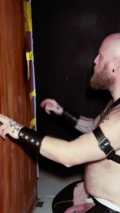 German Pig Tag Teamed in Darkroom