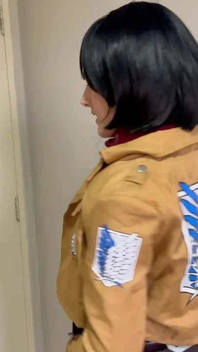 Mikasa Cosplay BJ - Dirty Talk & Cum on Tongue
