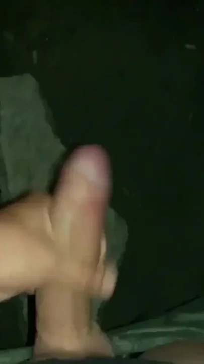 Outdoor Cumshot on a Big Stone at the Night