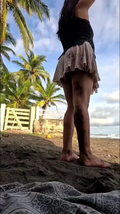 On the beach