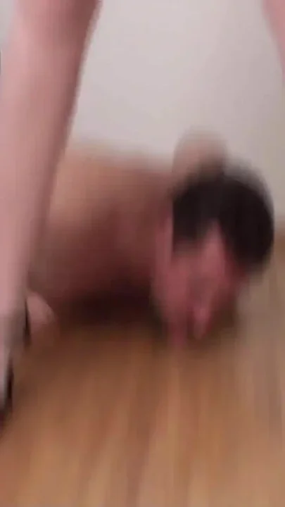 Licking up Her Piss From the Floor