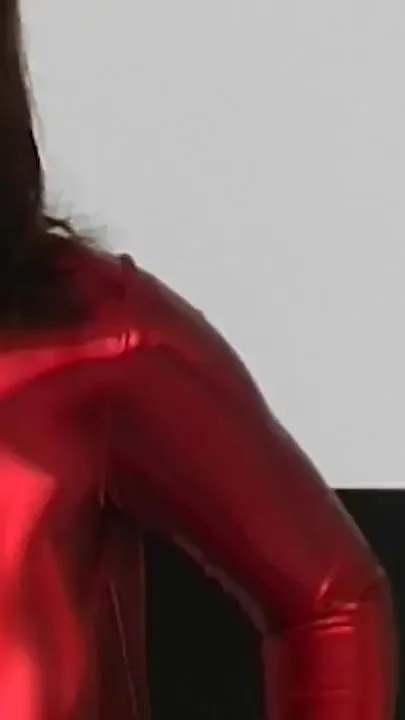 Extreme hot spandex catsuit photo session with busty Veronica Vanoza