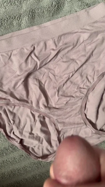 Cum on Wifes Panties 8