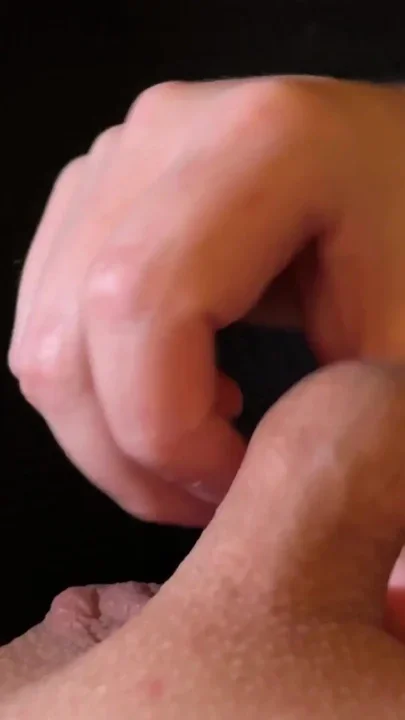 Foreskin play with a friend Clip 2