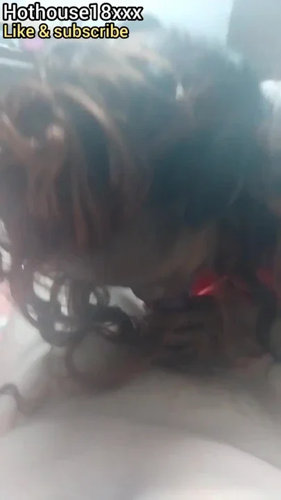 Best blowjob for white man by black slut in red dress Clip 1