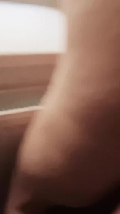 Slut-wife fucks in the window so passersby can see her lust and whoredom Clip 1