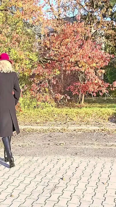 Autumn Outdoor Striptease