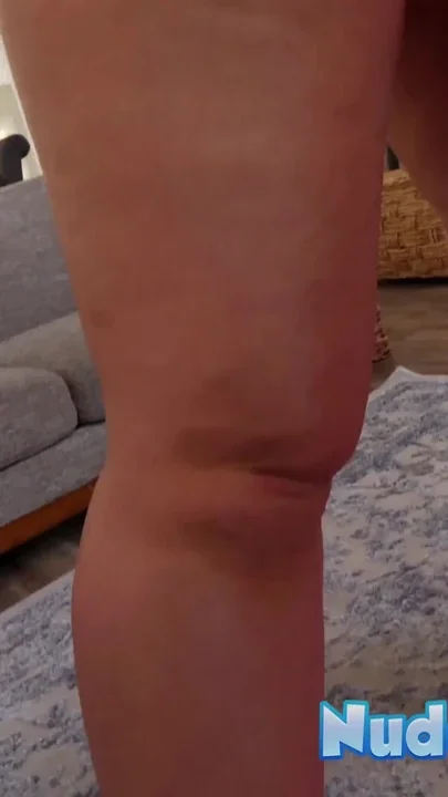 Big butt blonde Katie Diamonds yoga stretches and fingers