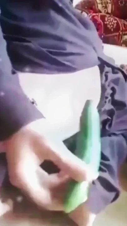 Desi Sissy ass ready for breed using cucumber Clip 1