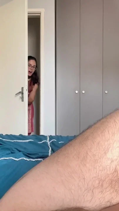 Step Mom Caught Step Son Jerking off and Teach He New Sensations