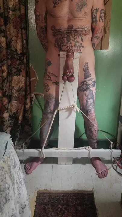 Unholy Crucifix Ballbusting