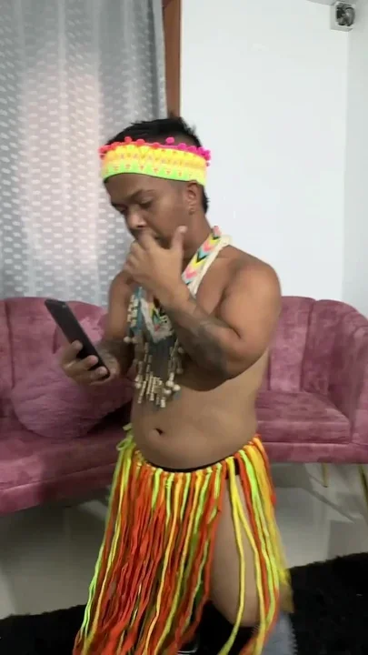 My Pregnant Stepsister Watching Me Do a Live Dance in My Hawaiian Costume and