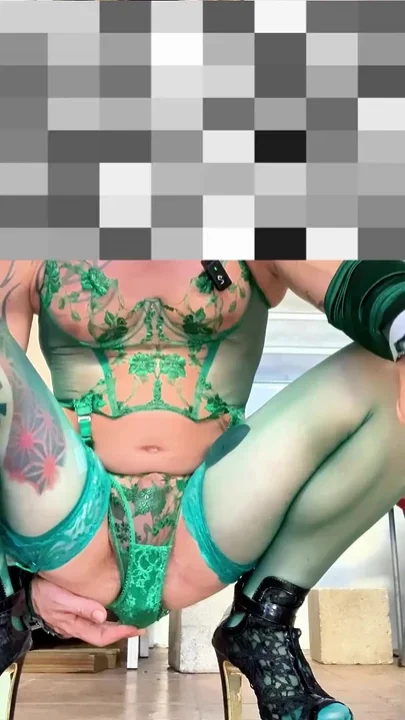 Cute Femboy Very Sexy Stocking Lingerie Showing His Panties Outside