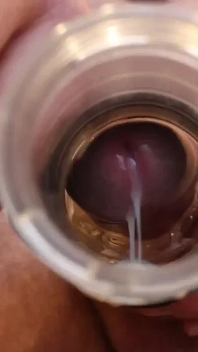 Cumming in my flesh light twice internal and rear view Clip 1