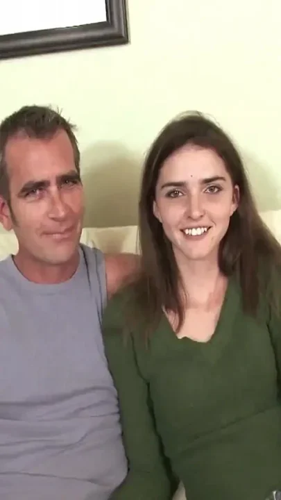 Dannie tries filming her first sex tape with her big cock sugar Stepdaddy at home