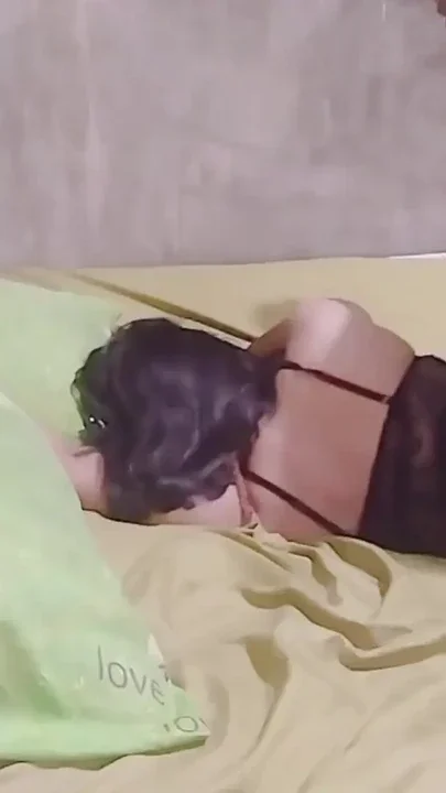 A beautiful girl in black lingerie is wearing a black lingerie Mother's Day Gift